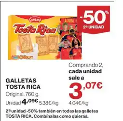 Hipercor TOSTA RICA Galletas oferta