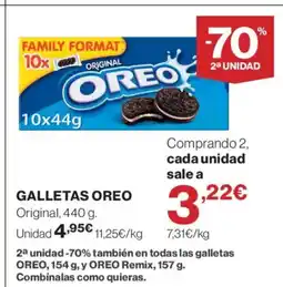 Hipercor OREO Galletas oferta