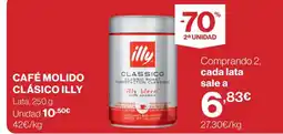Hipercor ILLY Café molido clásico oferta