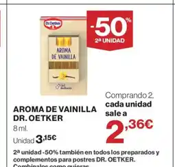 Hipercor DR. OETKER Aroma de vainilla oferta