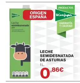 Hipercor Leche semidesnatada de asturias oferta