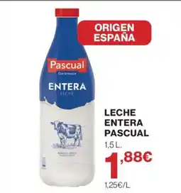 Hipercor PASCUAL Leche entera oferta