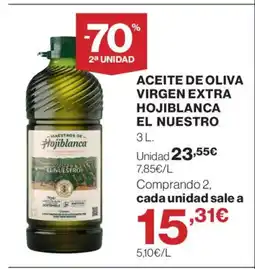 Hipercor EL NUESTRO Aceite de oliva virgen extra hojiblanca oferta