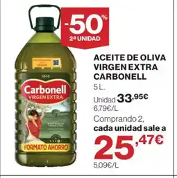 Hipercor CARBONELL Aceite de oliva virgen extra oferta