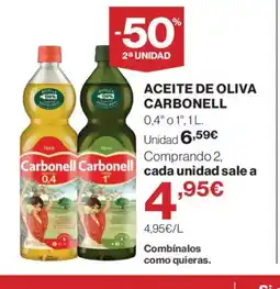 Hipercor CARBONELL Aceite de oliva oferta