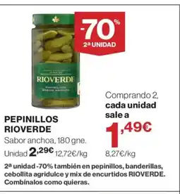 Hipercor RIOVERDE Pepinillos oferta