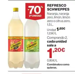 Hipercor SCHWEPPES Refresco oferta