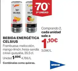 Hipercor CELSIUS Bebida energética oferta