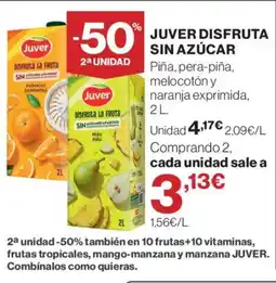 Hipercor JUVER Disfruta sin azúcar oferta