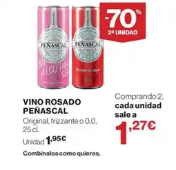 Hipercor PEÑASCAL Vino rosado oferta