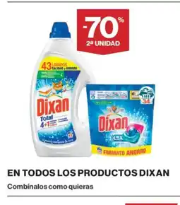 Hipercor DIXAN En todos los productos oferta