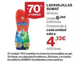 Hipercor SOMAT Lavavajillas oferta