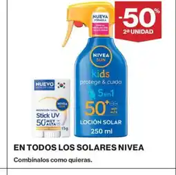 Hipercor NIVEA En todos los solares oferta