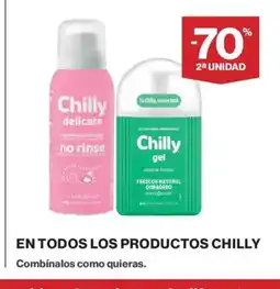 Hipercor CHILLY En todos los productos oferta