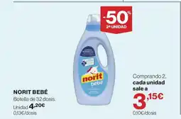 Hipercor NORIT Bebé oferta