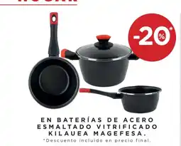 Hipercor MAGEFESA En baterías de acero esmaltado vitrificado kilauea oferta