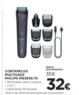 Hipercor PHILIPS Cortapelos multiusos oferta