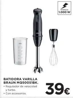 Hipercor Batidora varilla braun mq50051bk oferta