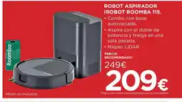 Hipercor Robot aspirador irobot roomba 115 oferta