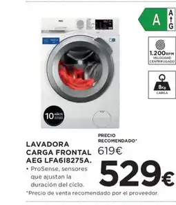 Hipercor Lavadora carga frontal aeg lfa618275a oferta