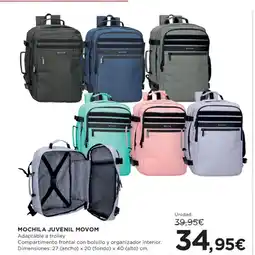 Hipercor Mochila juvenil movom oferta