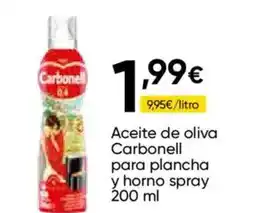Cash FROIZ CARBONELL Aceite de oliva para plancha y horno spray oferta
