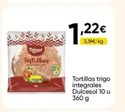 Cash FROIZ DULCESOL Tortillas trigo integrales oferta