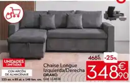 Conforama DRAKO Chaise Longue Izquierda/Derecha oferta