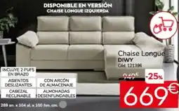 Conforama DIWY Chaise Longue oferta
