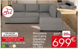 Conforama HURLEY Rinconera con Cama Izquierda/ Derecha oferta