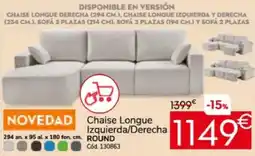 Conforama ROUND Chaise Longue Izquierda/Derecha oferta