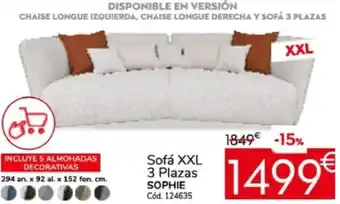 SOPHIE Sofá XXL 3 Plazas