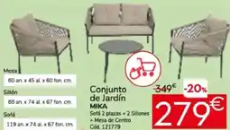 Conforama MIKA Conjunto de Jardín oferta