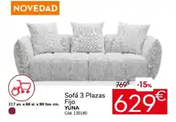 Conforama YUNA Sofá 3 Plazas Fijo oferta