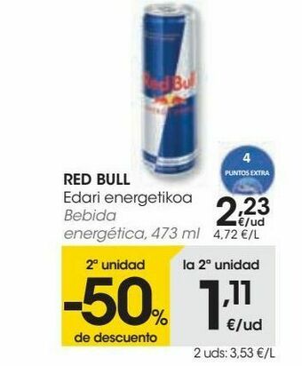 Eroski Red bull bebida energética, 473 ml oferta