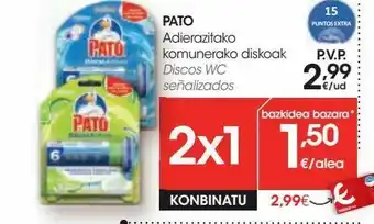 Eroski Pato discos wc señalizados oferta