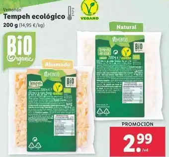 Lidl Vemondo Tempeh ecológico 200g oferta