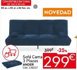 Conforama ANDER Sofá Cama 3 Plazas oferta