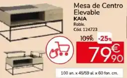 Conforama ΚΑΙΑ Mesa de Centro Elevable oferta