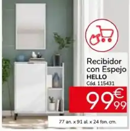 Conforama HELLO Recibidor con Espejo oferta