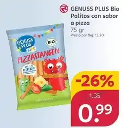 Rossmann Genuss plus - bio palitos con sabor a pizza oferta