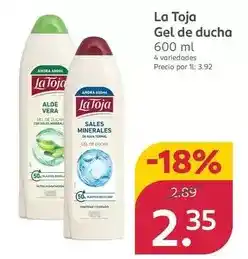 Rossmann La toja - gel de ducha oferta