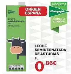 Hipercor Origen - leche semidesnatada de asturias oferta