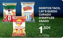 Hipercor Doritos - doritos taco, lay's queso curado o ruffles asado oferta