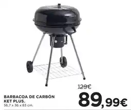 Hipercor Plus - barbacoa de carbon oferta