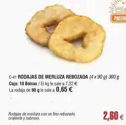 Abordo Rodajas de merluza rebozada oferta
