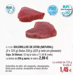 Abordo Naturals - solomillos de atun oferta