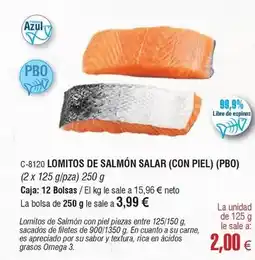 Abordo Omega - lomitos de salmon oferta