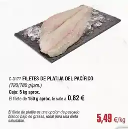 Abordo Blanco - filetes de platija del pacifico oferta