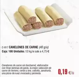 Abordo Canelones de carne oferta